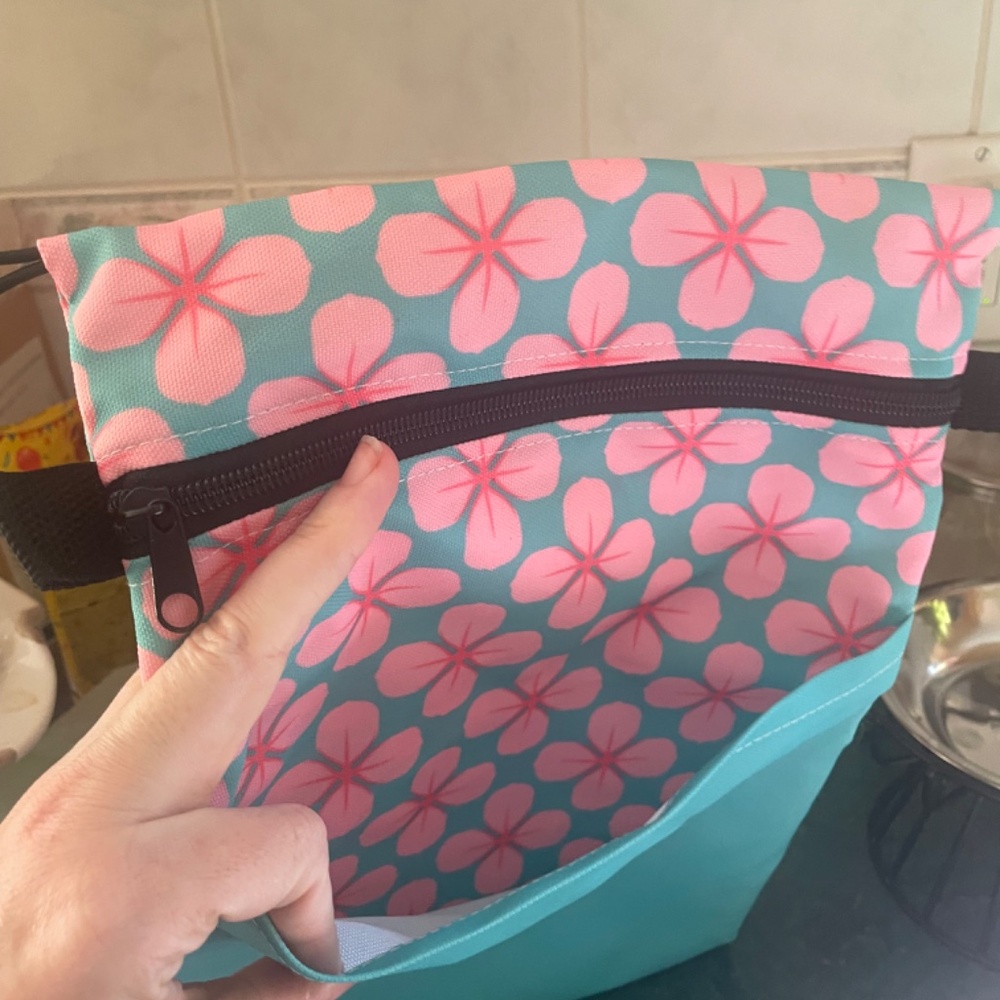 Pink/Teal Rume Pouch Set - Picture 6 of 6